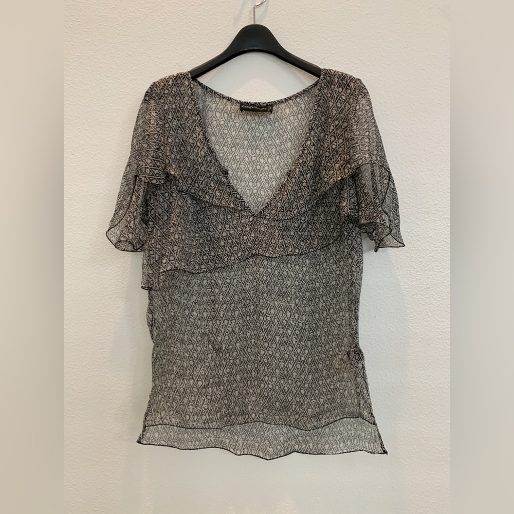 Zadig & Voltaire Grey Patterned Blouse